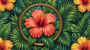 Tropical Hibiscus Cameo