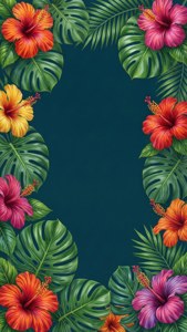 Tropical Hibiscus Edge