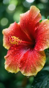 Tropical Hibiscus Macro