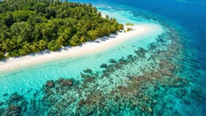 Tropical Island Aerial View