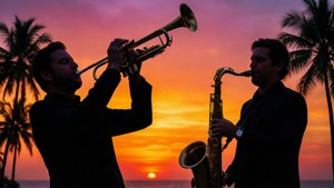 Tropical Jazz Sunset