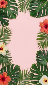 Tropical Leaf Collage