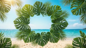 Tropical Leaf Frame