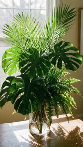 Tropical Leaf Vase