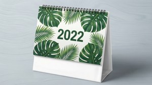 Tropical Leaves 2022 Calendar