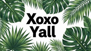 Tropical Leaves XOXO