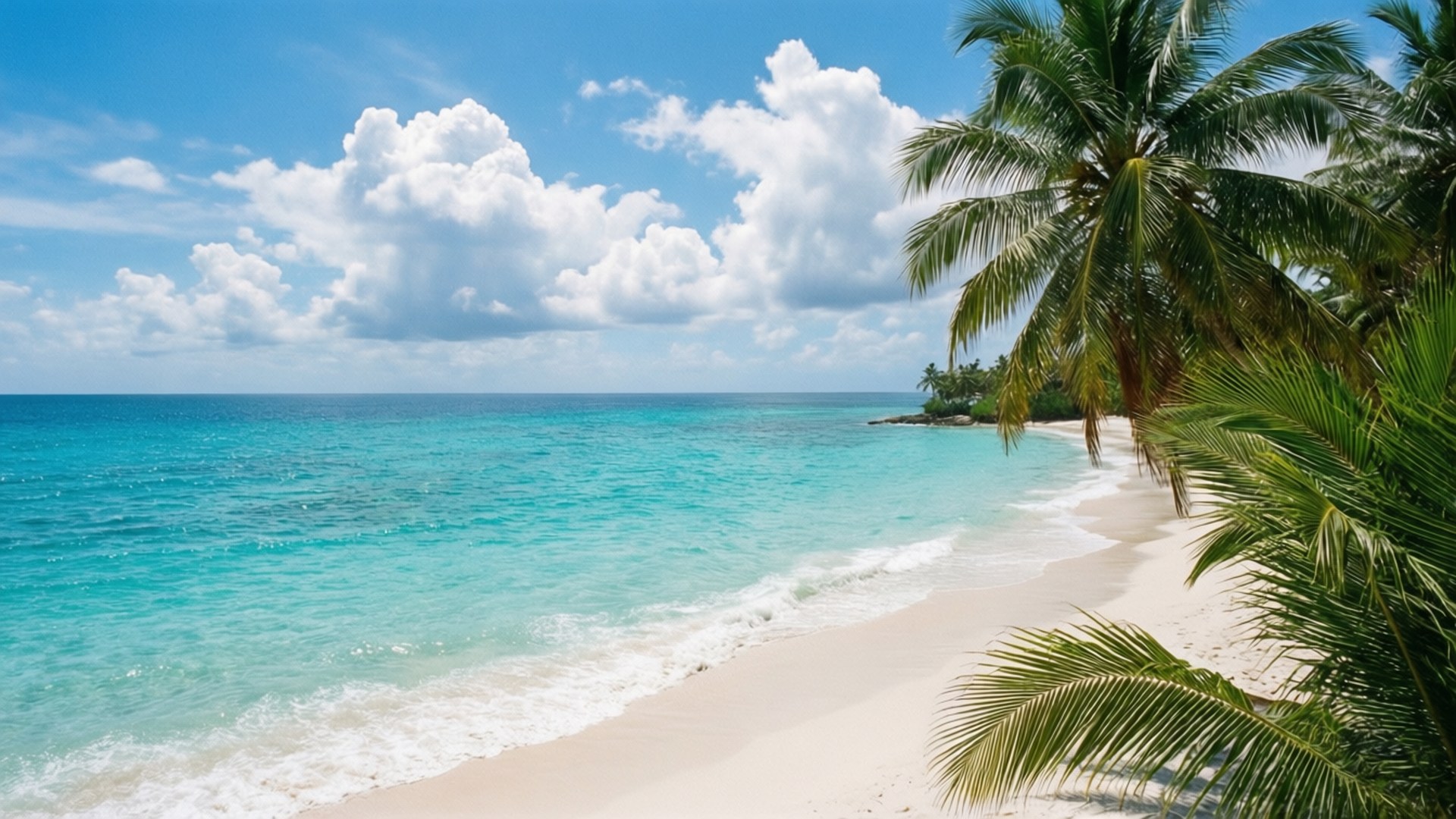 Tropical Paradise Cove by Wallpapers.art Studio