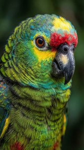 Tropical Parrot Macro