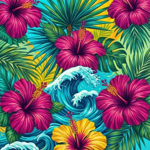 Tropical Pattern Abstract