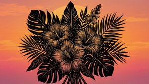 Tropical Silhouette Bouquet