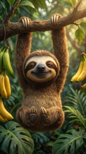 Tropical Sloth Nap