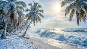 Tropical Snow Beach