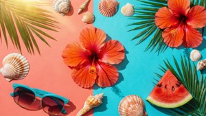 Tropical Summer Vibes Moodboard