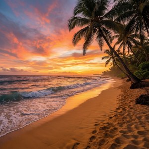 Tropical Sunset Beach