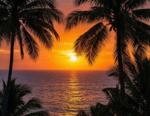 Tropical Sunset Beach
