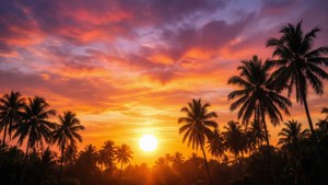 Tropical Sunset Paradise