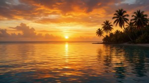 Tropical Sunset Serenity