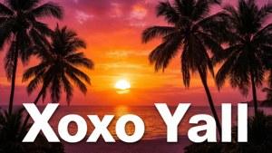 Tropical Sunset XOXO