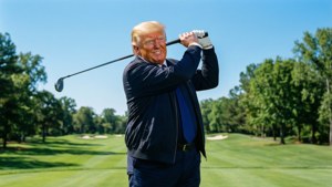 Trump on the Green