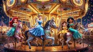 Tsum Tsum Princess Carousel