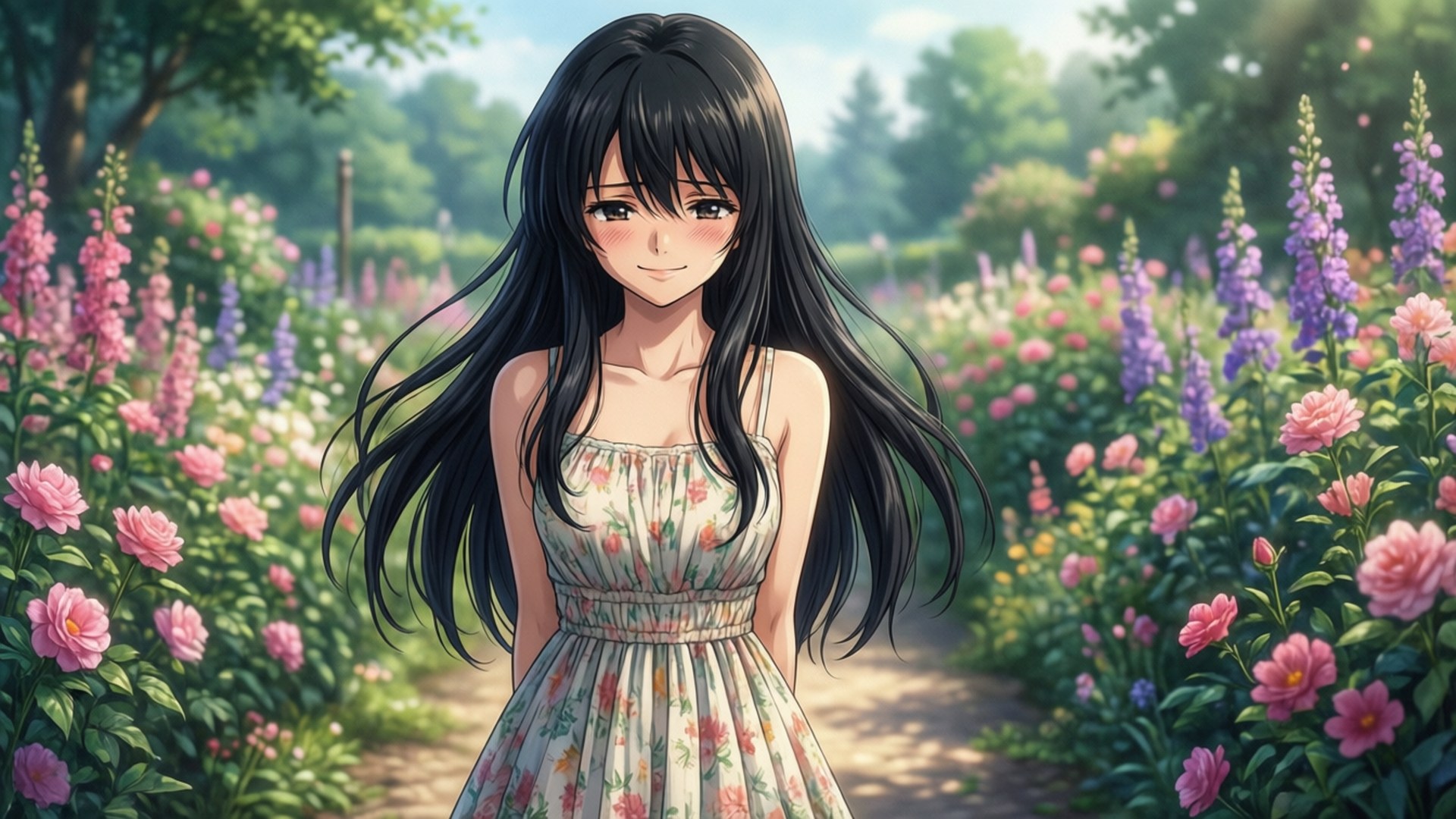Tsurumi's Garden by Wallpapers.art Studio