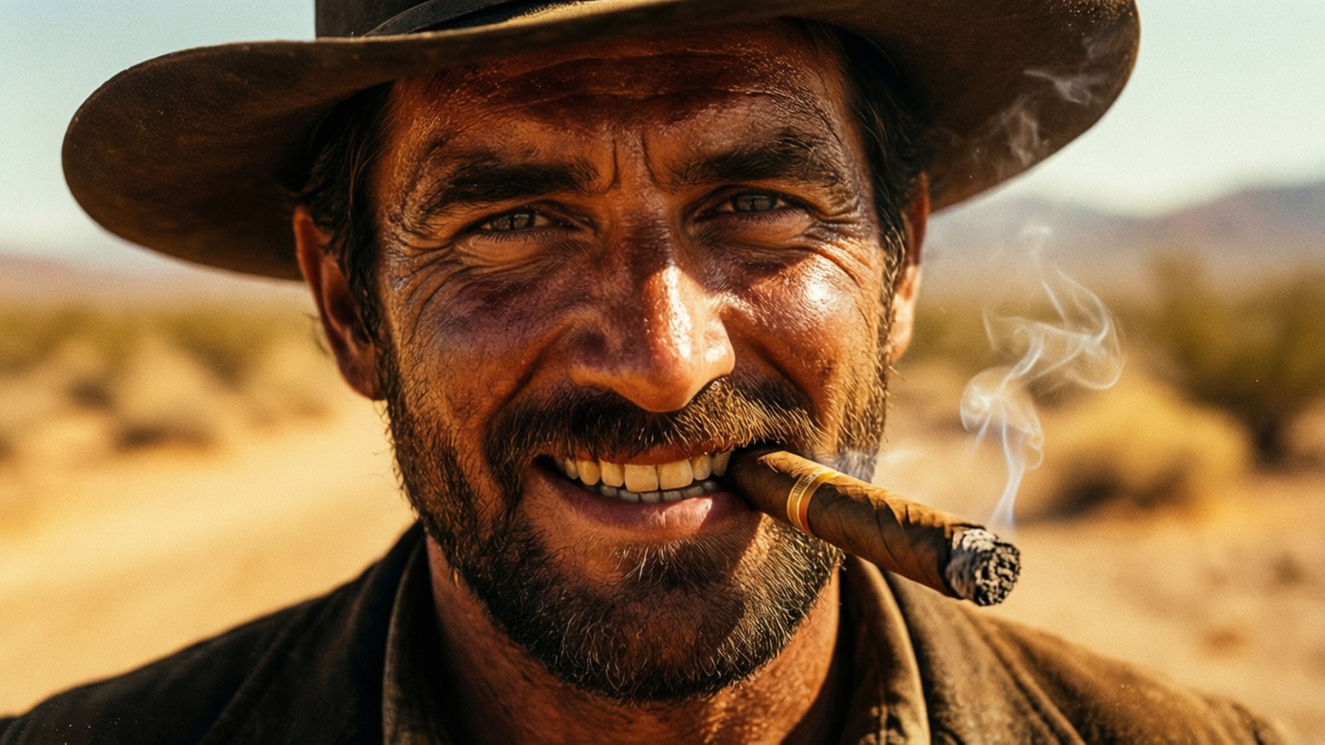 Tuco's Grin at High Noon by Wallpapers.art Studio