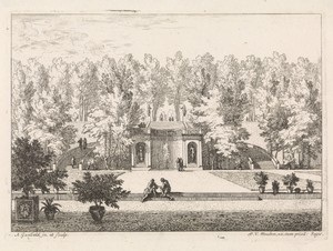Tuin met een terras