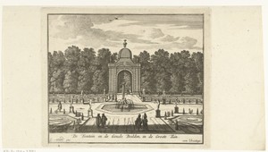 Tuin van Paleis Honselaarsdijk met fontein