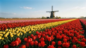 Tulip Fields and Windmill