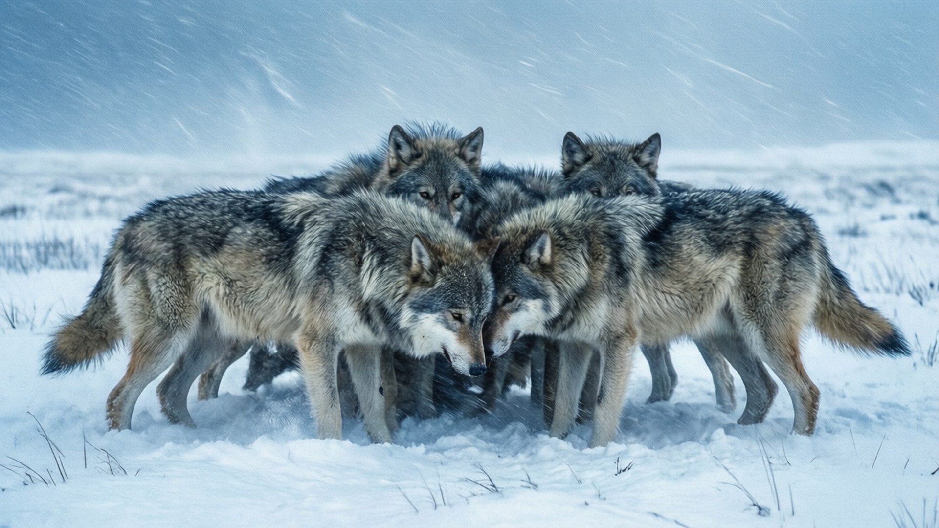 Tundra Blizzard by Wallpapers.art Studio