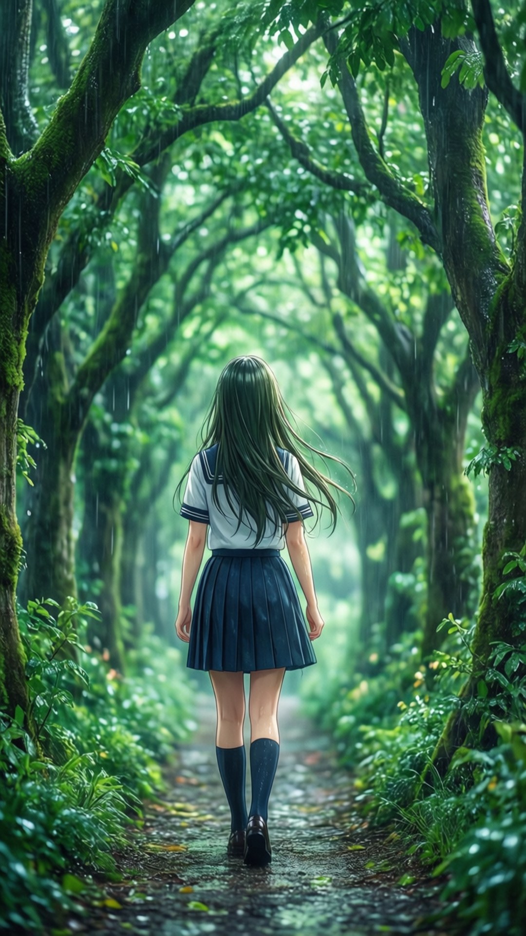 Tunnel of Trees by Wallpapers.art Studio