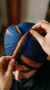 Turban Tying Detail