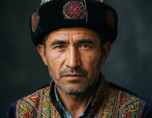 Turkmen Man in Telpek