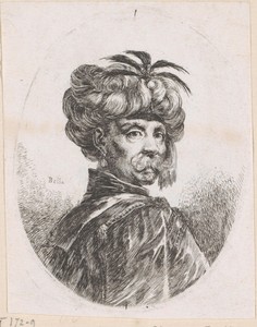 Turkse man met grote snor en tulband