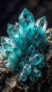 Turquoise Crystals Cluster