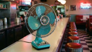 Turquoise Diner Fan