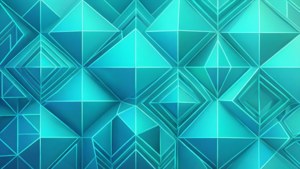 Turquoise Geometric Pattern