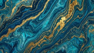 Turquoise Gold Vein