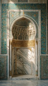 Turquoise Mihrab Detail