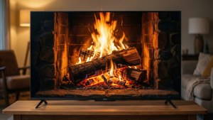 TV 4K Cozy Fireplace