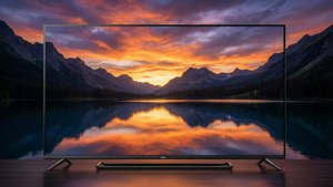 TV 4K Mountain Lake Sunset