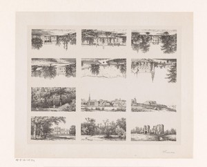 Twaalf landschappen, dorpsgezichten en buitenplaatsen