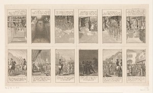 Twaalf voorstellingen uit Sprengel's Geschichte der Revolution von Nord-America