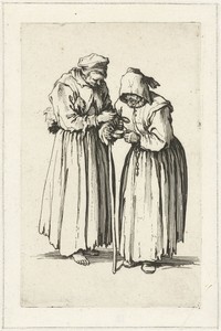 Twee bedelaressen