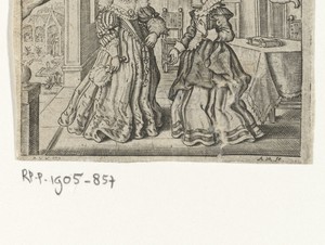 Twee dames in een vertrek