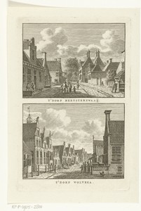 Twee dorpsgezichten te Beetsterzwaag en Wolvega