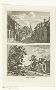 Twee dorpsgezichten te Hoedekenskerke