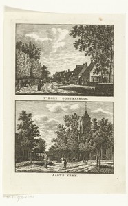Twee dorpsgezichten te Oostkapelle en Aagtekerke