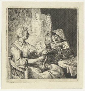 Twee drinkende vrouwen