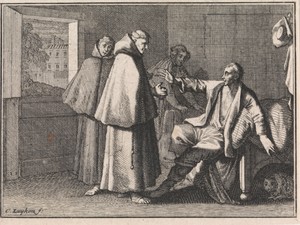 Twee franciscanen bezoeken een zieke Venetiaan